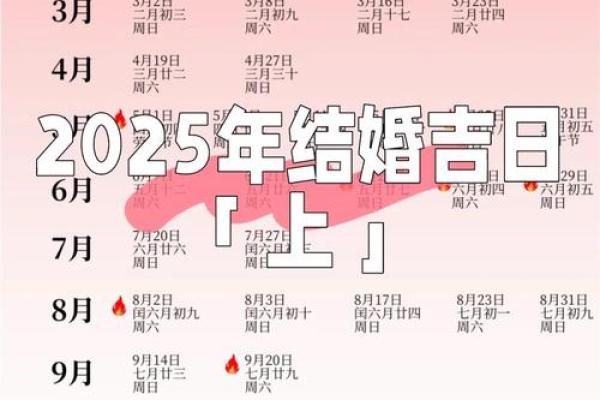 2025年10月结婚好日子推荐,包含农历和公历对照及禁忌事项 2025年10月结婚好日子推荐,包含农历和公历对照及禁忌事项